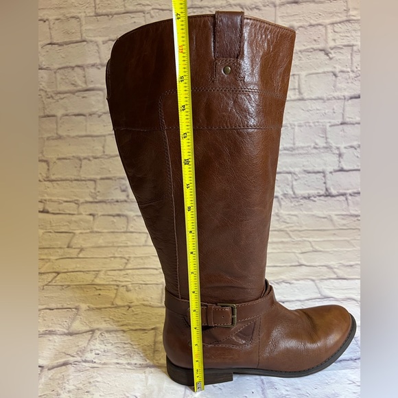Women’s Wide Calf Brown Riding Boots Size 11 - Picture 4 of 10
